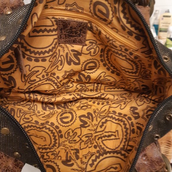 Mark Ecko Purse Gold with Leather Straps very unique . - Picture 6 of 12